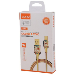 کابل شارژ USB به Type-C الدینیو مدل LS881 30W طول 1 متر