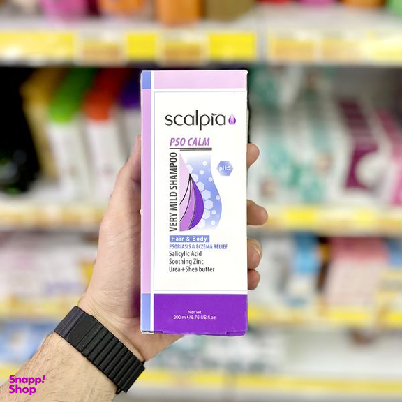 شامپو مو اسکالپیا مدل pso calm حجم 200 میلی لیتر