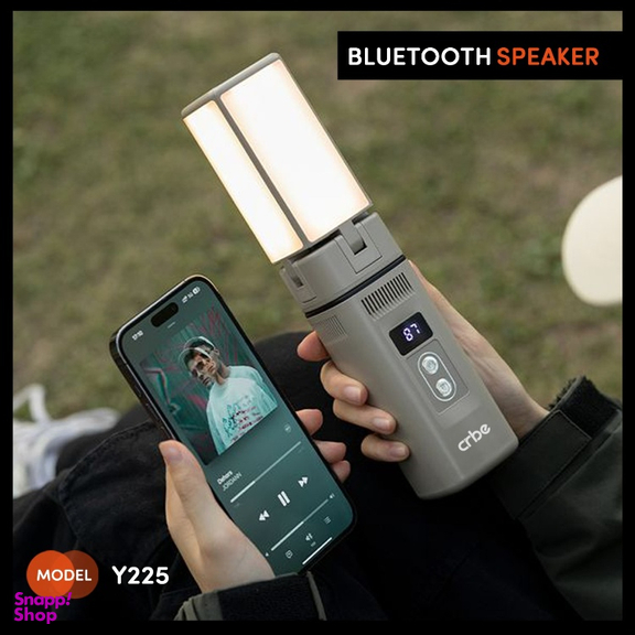 چراغ قوه و اسپیکر بلوتوثی قابل حمل کربی مدل Y225 POWERBANK