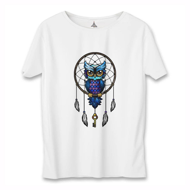 تی شرت زنانه به رسم طرح جغد کد 5552