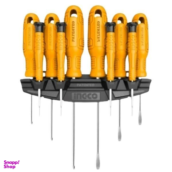 پیچ گوشتی اینکو کد HKSD1058 مجموعه 10 عددی