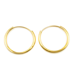 گوشواره طلا 18 عیار زنانه مدل حلقه ای کد 130488