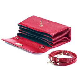 کیف دوشی زنانه نوین چرم مدل دلنیا کد LHB5016