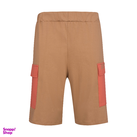 ست تیشرت و شلوارک زنانه لوینت کد 6341 رنگ کرم گلبهی