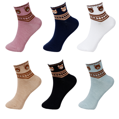 جوراب نیم ساق زنانه آرسس کد 412 بسته 6 عددی