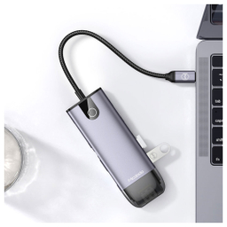 هاب 10 پورت USB-C مک دودو مدل HU-7420 طول 15 سانتی‌ متر
