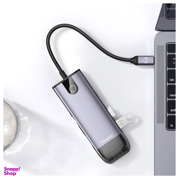 هاب 10 پورت USB-C مک دودو مدل HU-7420 طول 15 سانتی‌ متر