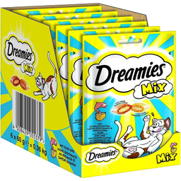 تشویقی گربه دریمیز مدل Snack With Fish & Cheese وزن 60 گرم