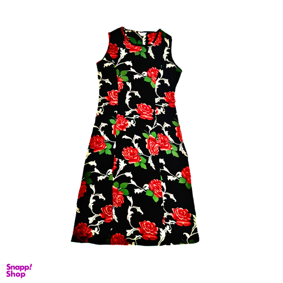 پیراهن ماکسی زنانه مدل Gol Roz رنگ مشکی