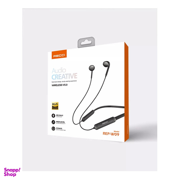 هندزفری بلوتوث گردنی رسی مدل REP-W09 Wireless