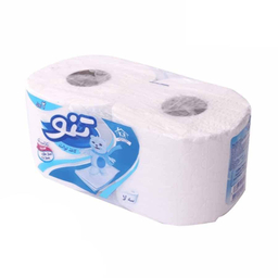 دستمال توالت تنو مدل کلاسیک بسته دو عددی