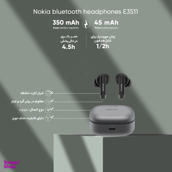 هدفون بلوتوثی نوکیا مدل E3511