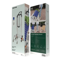 چرخ خرید گرین لاین مدل Foldable Shopping Trolley Silver