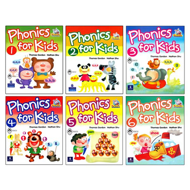 کتاب Phonics For Kids اثر Thomas Gordon And Nathan Shu انتشارات اشتیاق نور شش جلدی