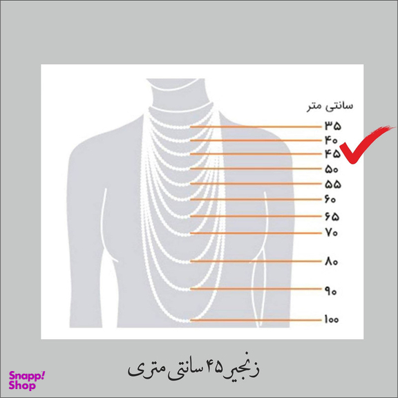 گردنبند زنانه گيلواره زراوشان مدل ایران طرح اسم انیس کد ER 41