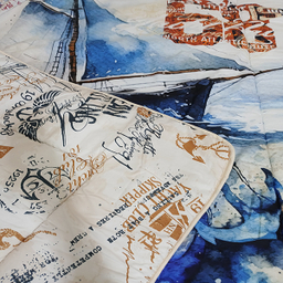 لحاف یک نفره 5 تکه مدل کشتی کد 1603 سایز 120×200 سانتی متر