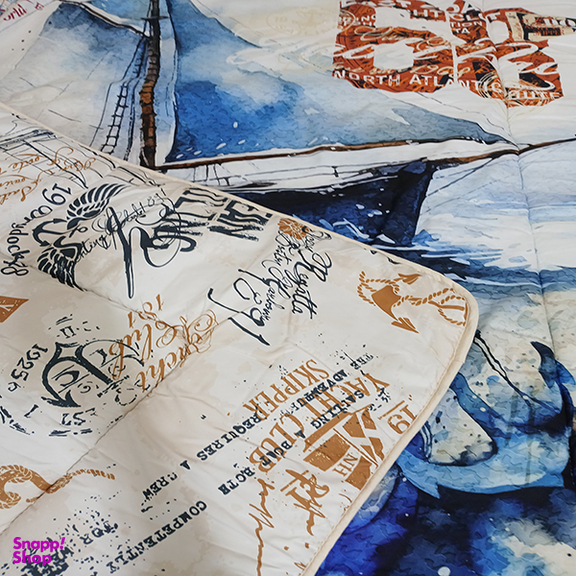 لحاف یک نفره 5 تکه مدل کشتی کد 1603 سایز 120×200 سانتی متر