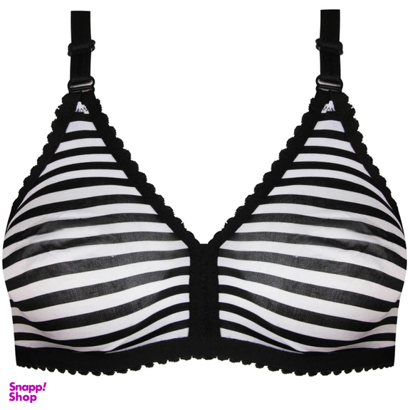 سوتین زنانه ماییلدا مدل پرسی راه راه بدون فنر کد 5046