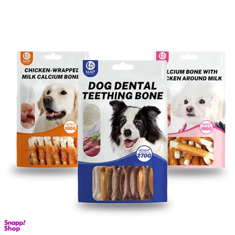 استخوان تشویقی سگ مدل Dental Teething Bone وزن 270 گرم