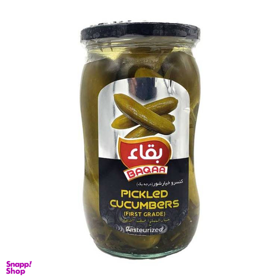 خیارشور درجه یک بقاء وزن 580 گرم