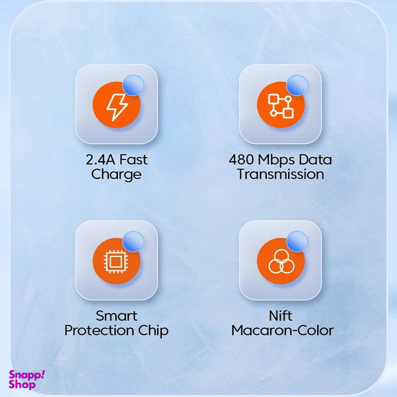کابل تبدیل USB به Lightning توکی مدل TQ-X14 طول 2 متر