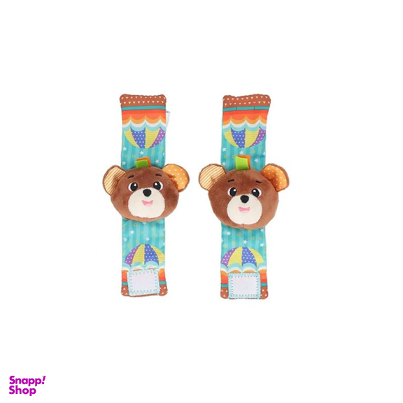 جغجغه مدل مچ بند و پاپوش عروسکی خرسی بسته 4 عددی