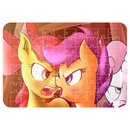 پازل 54 تکه اطلس آبی طرح کارتون یونیکورن مدل P1645