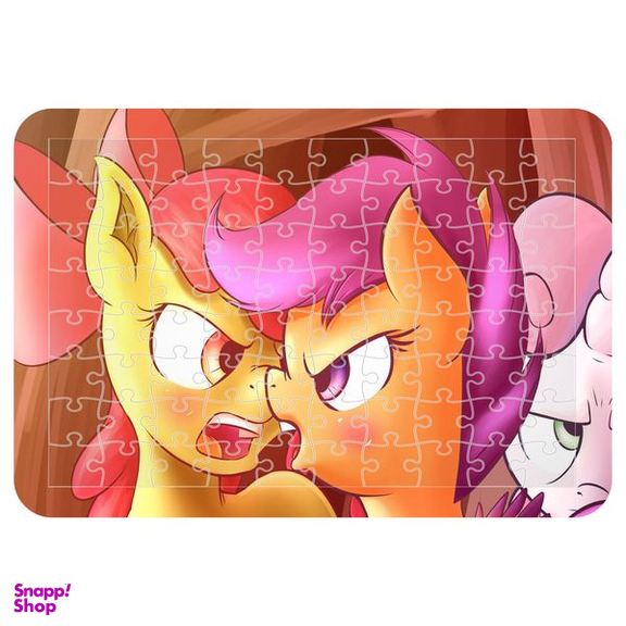 پازل 54 تکه اطلس آبی طرح کارتون یونیکورن مدل P1645