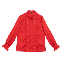 شومیز زنانه برنس مدل جیران رنگ قرمز