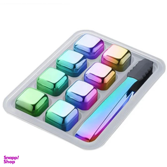 یخ استیل کد 488 به همراه انبر بسته 8 عددی