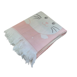 پتو طرح گربه مدل K10 سایز 110×100 سانتی متر