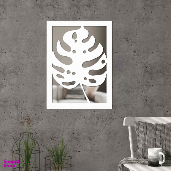 تابلو آینه الف طرح برگ کد S-2