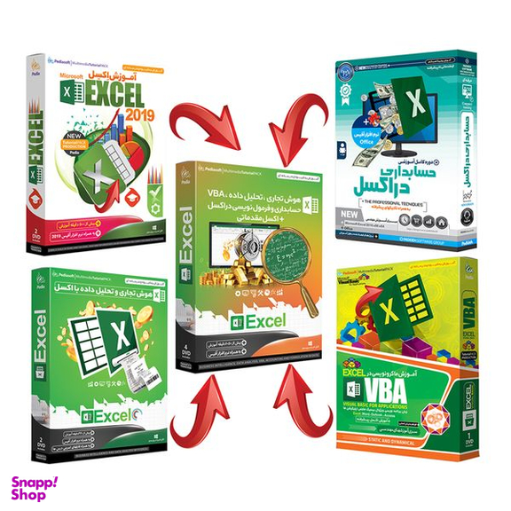 نرم افزار آموزش هوش تجاری ، تحلیل داده ، VBA ، حسابداری و فرمول نویسی در اکسل EXCEL + اکسل مقدماتی نشر پدیا سافت