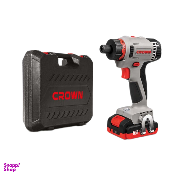 پیچ گوشتی شارژی بیت خور 16 ولت کرون مدل CT21082-HB