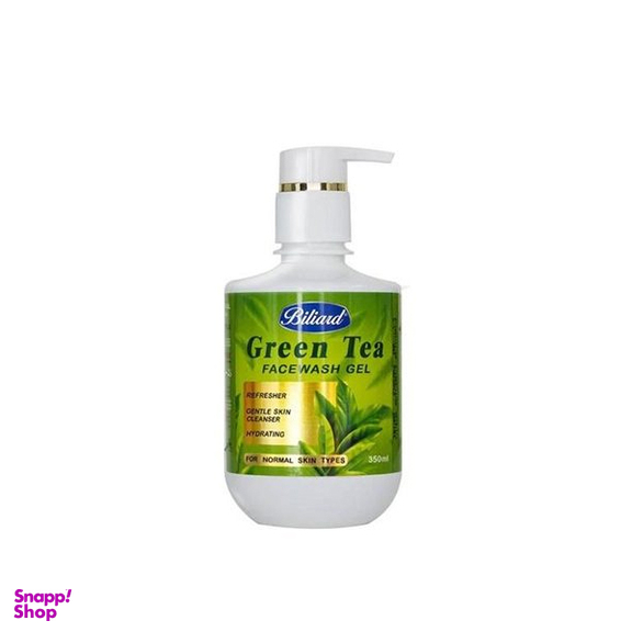 ژل شست و شوی صورت بیلیارد مدل عصاره چای سبز حجم 350 میلی لیتر