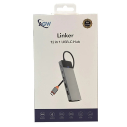 USB هاب 12 پورت Type-C ای جی دبلیو مدل Linker