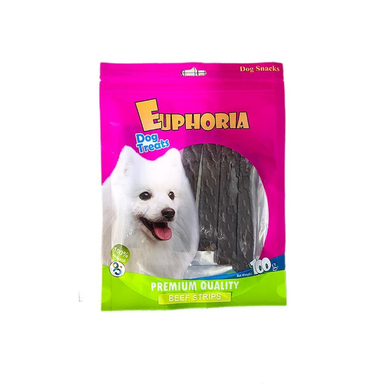 تشویقی سگ ایفوریا مدل نواری نرم گوشت کد 001 وزن 100 گرم