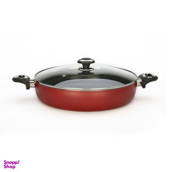 تابه دو دسته درب دار زرساب مدل گرانیتا سایز 28