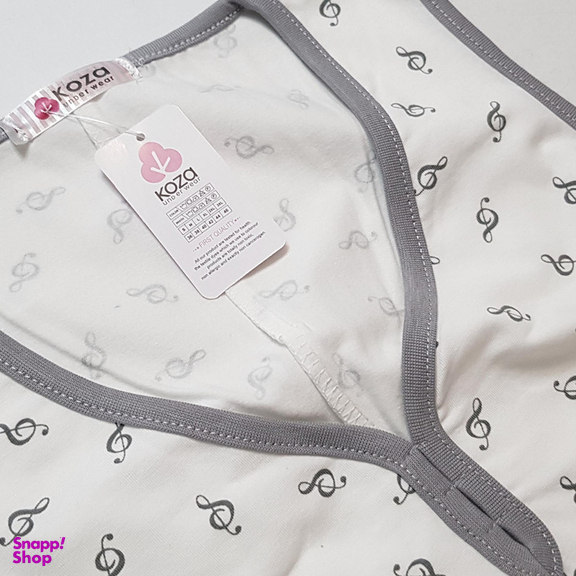 پیراهن زنانه کوزا مدل موسیقی کد 9225 رنگ طوسی