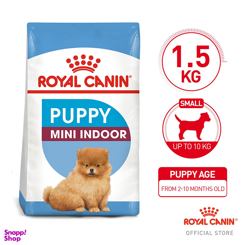 غذا خشک رویال کنین مدل Mini Indoor Puppy وزن 1.5 کیلوگرم