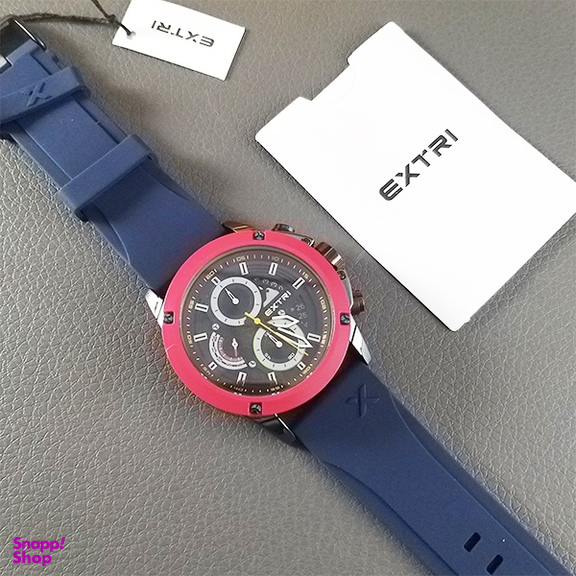 ساعت عقربه ای مردانه اکستری کد X6065-D رنگ قرمز سرمه ای