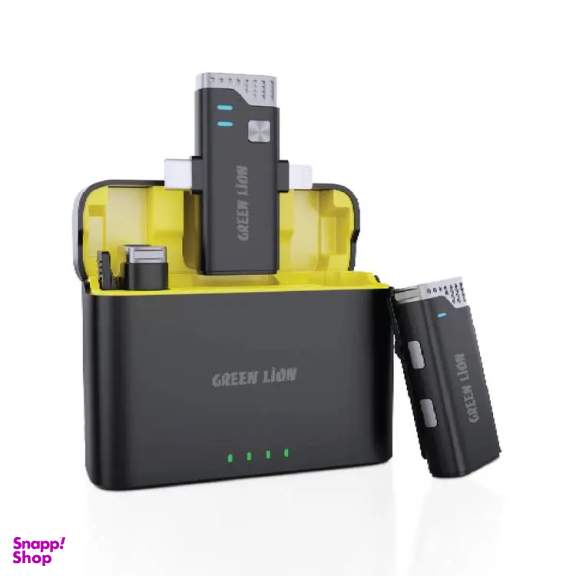 میکروفون یقه ای بی‌ سیم گرین لاین مدل GN2IN1MIC360D