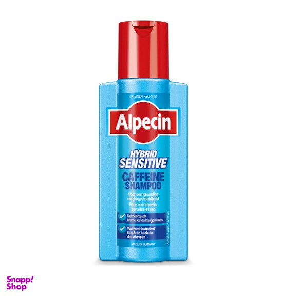 شامپو تقویت کننده مو آلپسین مدل Hybrid Caffeine حجم 250 میلی لیتر