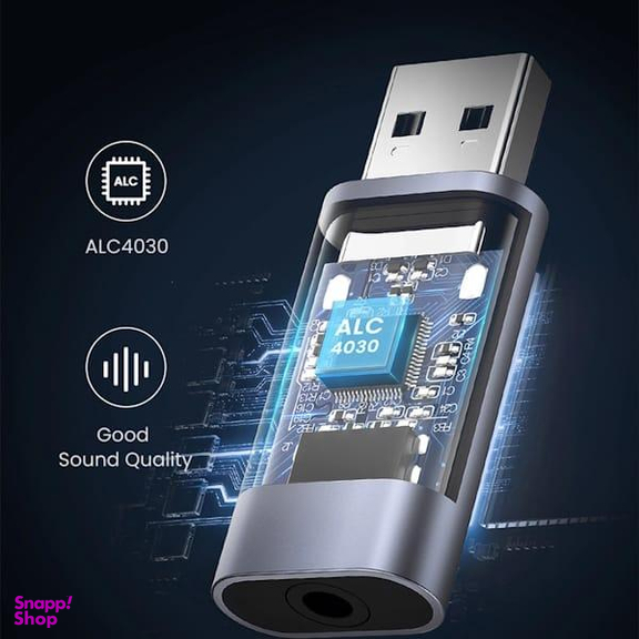 کارت صدا اکسترنال USB-A به Jack 3.5mm یوگرین مدل CM383 کد 80864