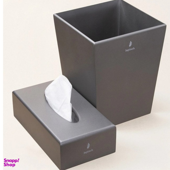 ست سطل و جای دستمال کاغذی لوپینه مدل IRIS-LP119