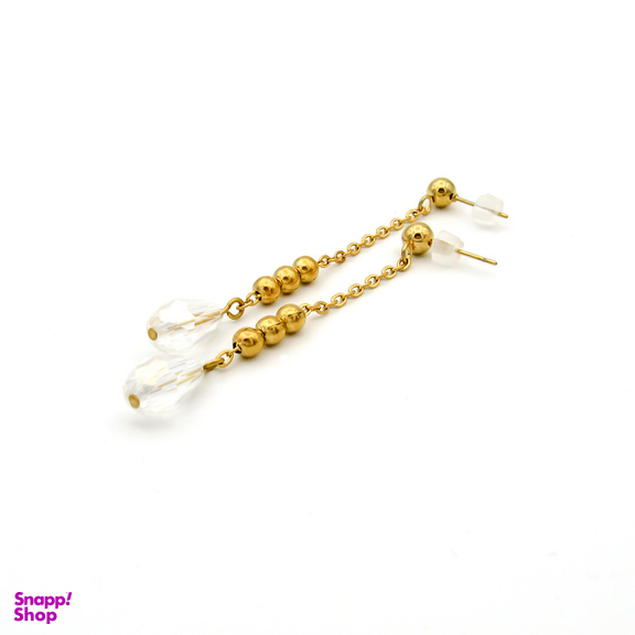 گوشواره زنانه مانچو مدل آویز سفید کد ef032
