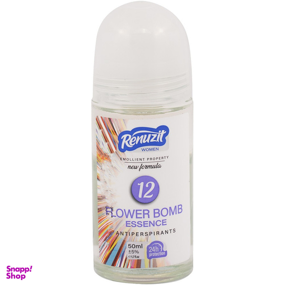 رول ضد تعریق زنانه رینوزیت مدل Flower Bomb حجم 50 میلی لیتر
