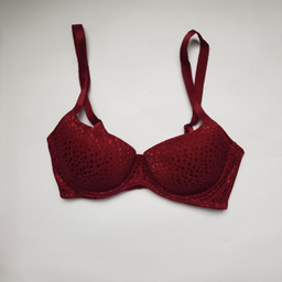 ست شورت و سوتین زنانه برتا مدل اسفنجی کد 6020KC رنگ زرشکی