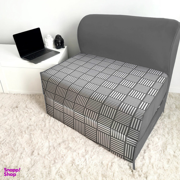 مبل تختخواب شو یک نفره نوپه هوم مدل تشک شو طرح مینیمال حصیری کد M1096