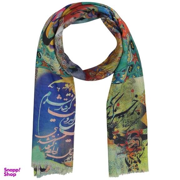 شال زنانه مدل خطاطی کد 03